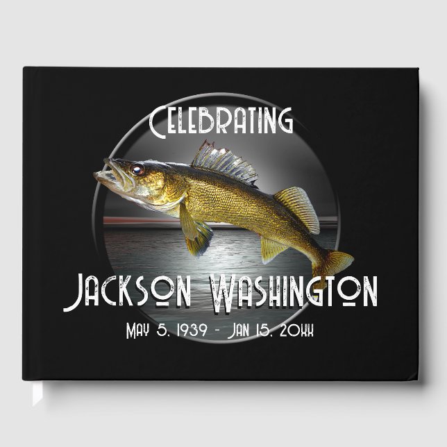 Livre D'or Walleye Pike, Water and Moon Memorial (Recto)