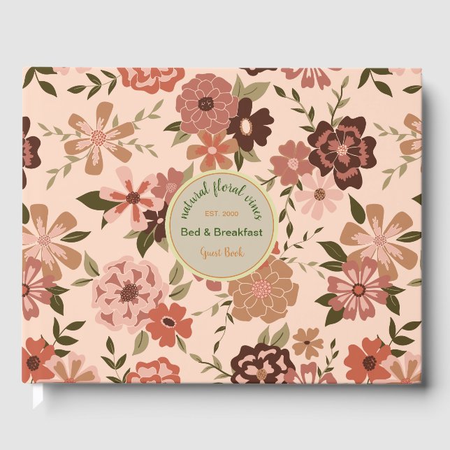 Livre D'or Whimseach Brown FloralVacation Chambres d'hôte (Recto)