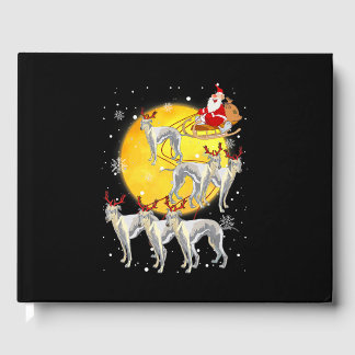 Livre D'or Whippet Reindeer Noël drôle Père Noël Whippet