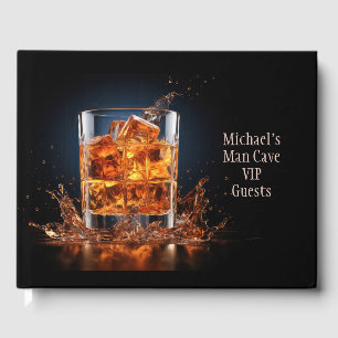 Livre D'or Whiskey Texte Personnalisé Sur Les Rochers