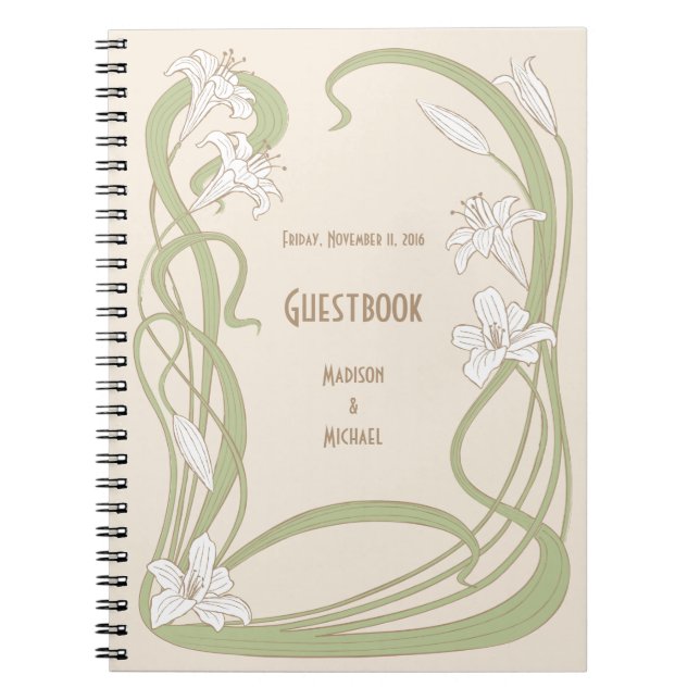 Livre d'or White Lilies (Devant)