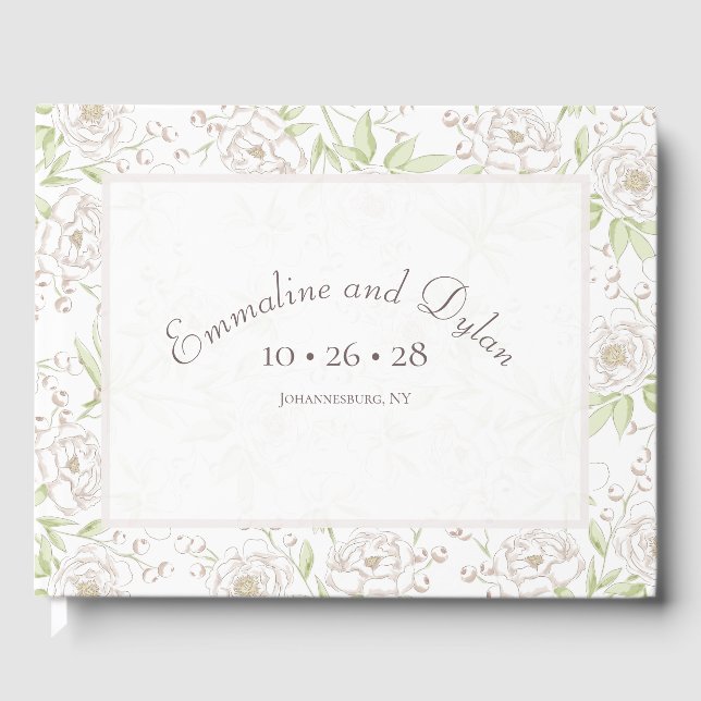 Livre D'or White Rose Classic Wedding (Recto)