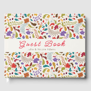 Livre D'or Wild Rose Woods Exotic Flower Garden Mariage