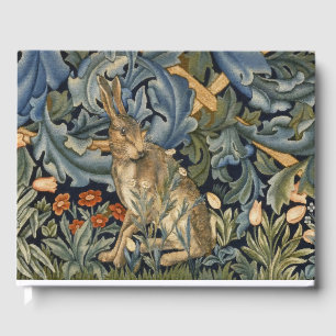 Livre D'or William Morris Forest Rabbit Floral Art