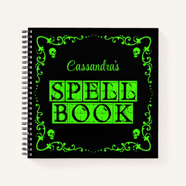 Livre d'orthographe Green Goth personnalisé (Devant)