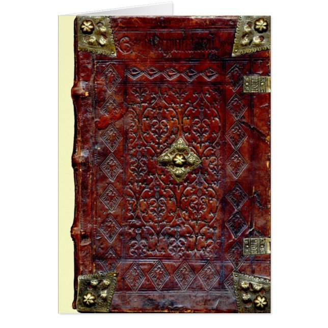 Livre en cuir antique Bibliophile (Devant)