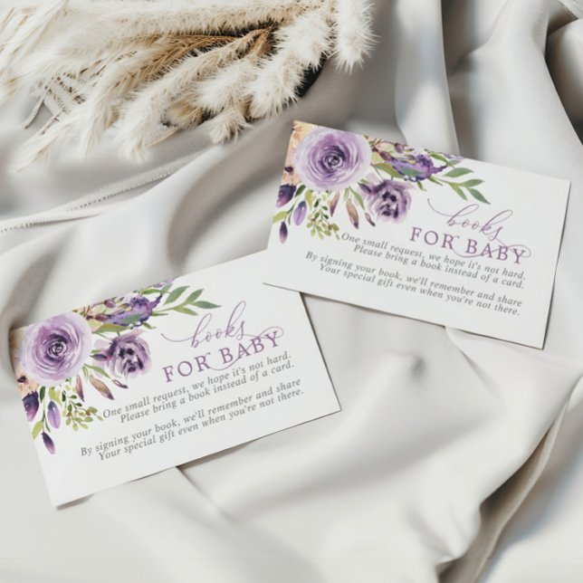 Livre floral Rose pourpre pour la carte de boîtier (Créateur téléchargé)