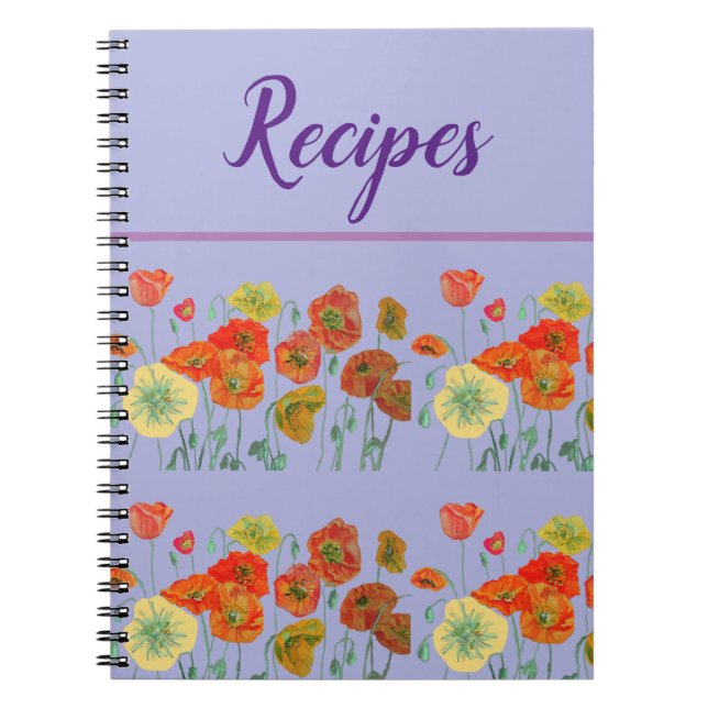 Livre Journal Pansy Lilac Purple Recette Floral (Devant)