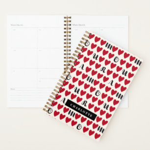 Livre minimaliste moderne Amour Heart Motif Book