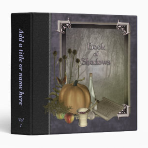 Livre naturel de sorcière des ombres 1,5" classeur