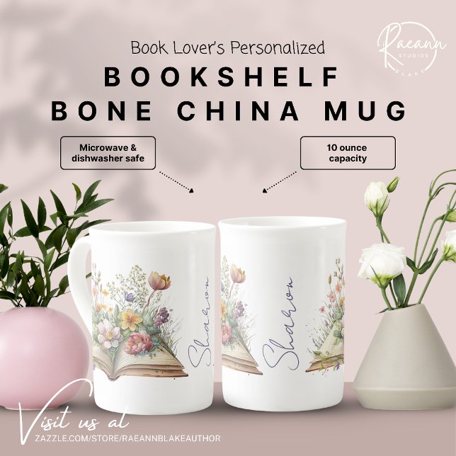 Livre personnalisé Bone China Mug (Créateur téléchargé)