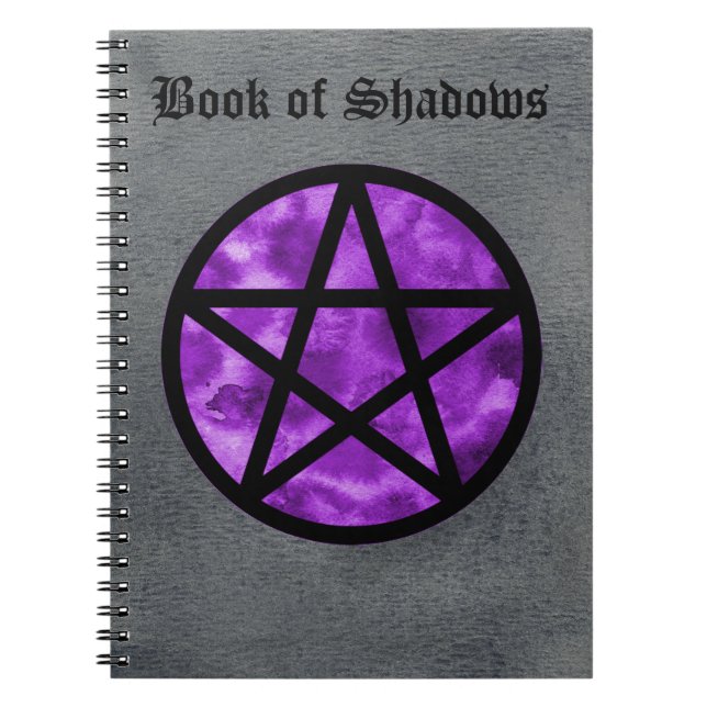Livre pourpre de pentagramme du carnet 2 d'ombres (Devant)
