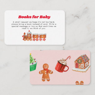 Livre rose Christma pour carte de boîtier Baby sho