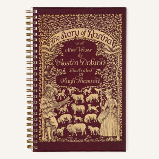 Livre Rouge Victorien personnalisé Journal pointil