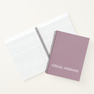 Livre Scolaire Violet Nom Enfant Personnalisé