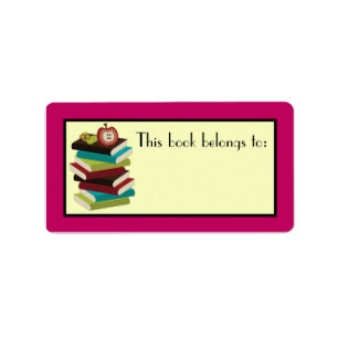 Livre Stack Lecteur Bookplate Stickers Cadeau