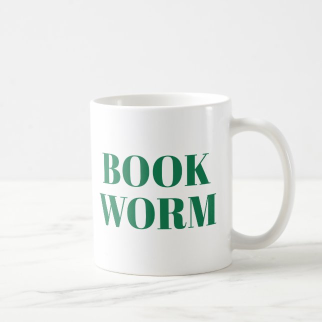 Livre ver mignon Livre moderne Lover Mug (Droite)