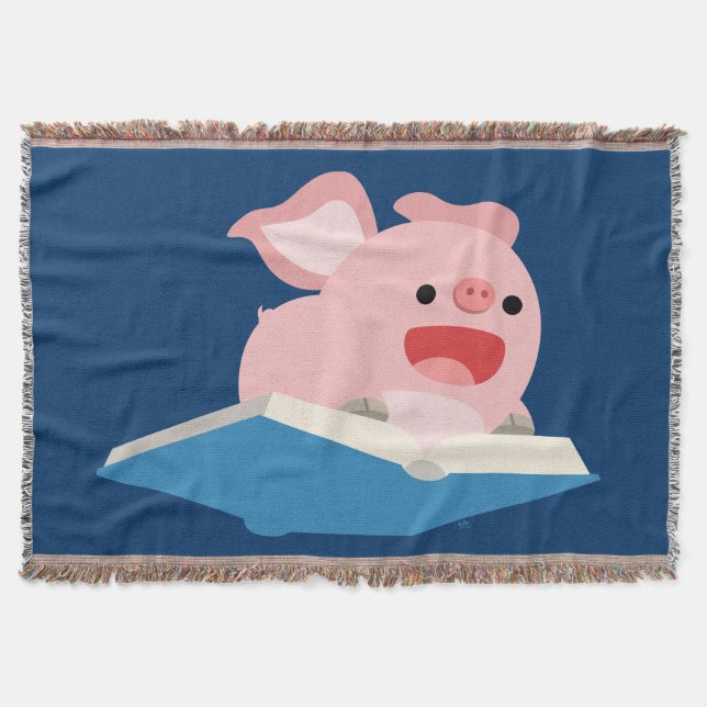 Livre volante et couverture de lancement de cochon (Devant)