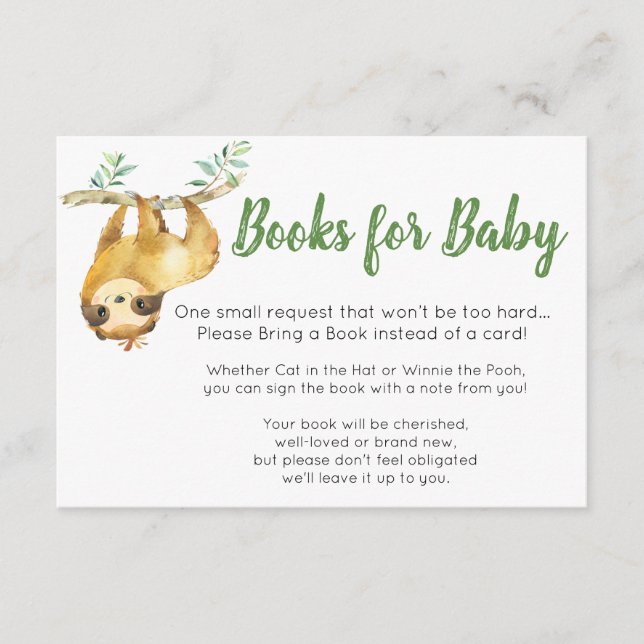 Livres à fentes pour carte bébé (Devant)
