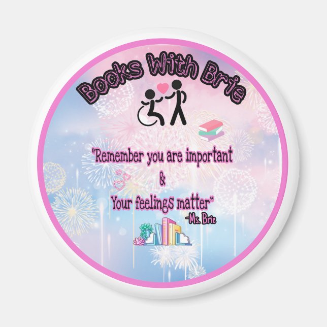 Livres avec aimant rond Brie (Devant)