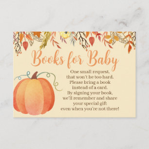Livres Baby showers d'automne pour cartes pour béb