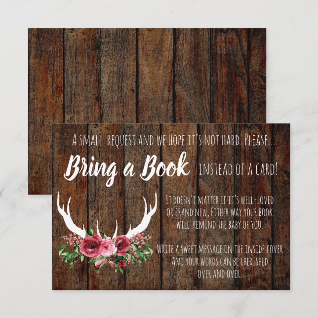 Livres baby showers Pour La Carte Bébé (Devant / Derrière)