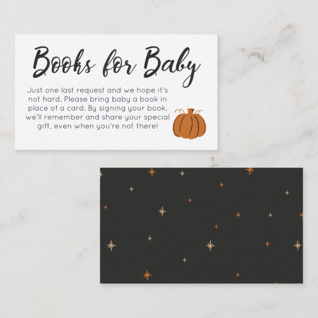 Livres citrouilles pour la carte de boîtier pour b (Devant / Derrière)