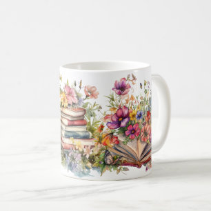 Livres dans un champ de Mug Fleur sauvage