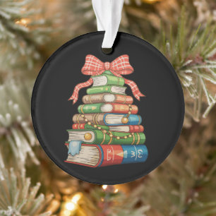 Livres d'Arbre de Noël Lecture Bibliothécaire Ense