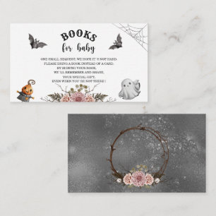 Livres de baby shower Hallowen pour carte d'encein