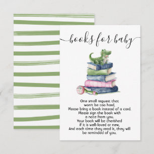 Livres de baby shower préppy pour carte bébé