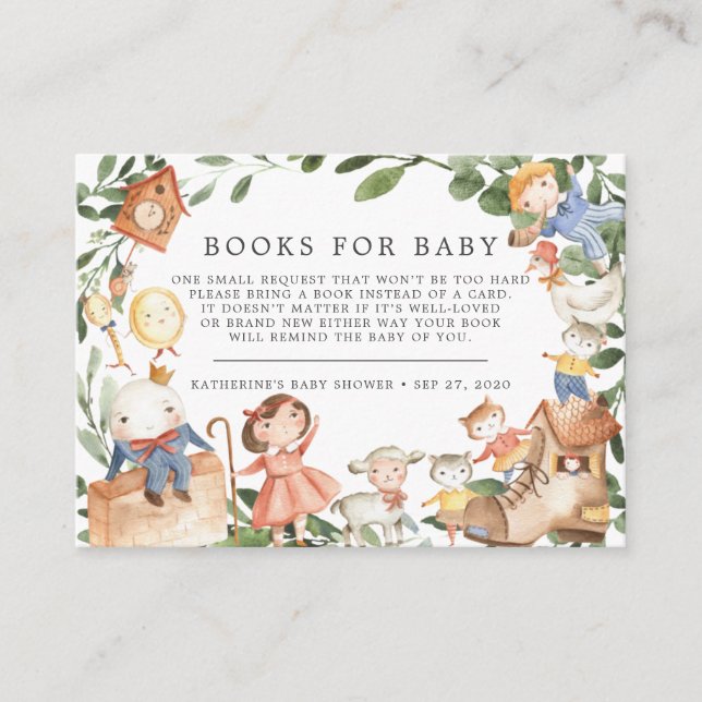 Livres de Comptines Pour Bébé Carte de Cadeau pour (Devant)