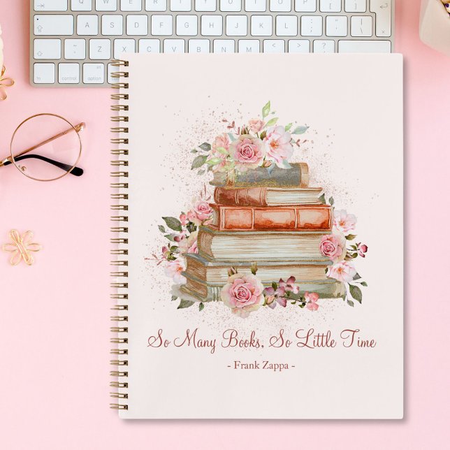 Livres de devis personnalisés et roses roses Vinta (In situ)