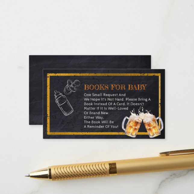 Livres de fête pour couche de bière pour la carte  (Devant/Arrière en situation)