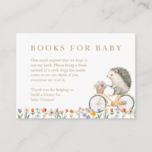 Livres De Hérisson Cute Pour Carte De Boîtier Bébé
