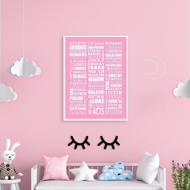 Livres de la Bible Poster Mur Art (Créateur téléchargé)