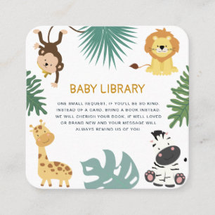 livres de safari dans la jungle pour carte bébé
