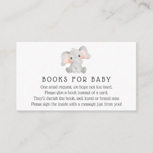 Livres d'éléphants pour carte de boîtier pour bébé