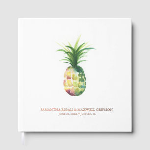Livres d'invités à l'ananas tropical