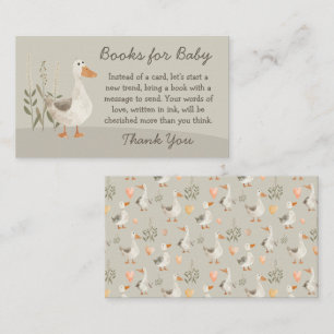 Livres d'oies d'aquarelle pour bébé - Carte Baby s