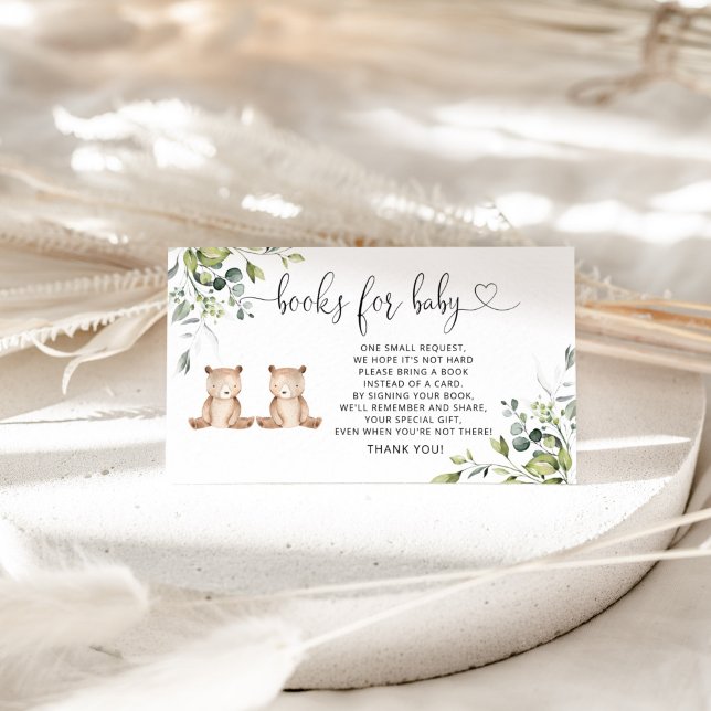 Livres d'ours de bois pour bébé carte d'enclos (Créateur téléchargé)