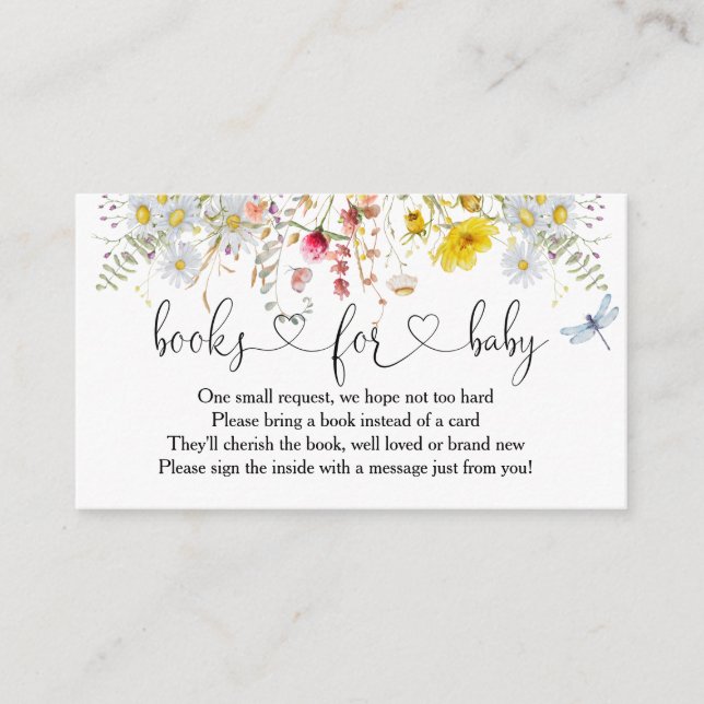 Livres fleur sauvage Pour Carte Boîtier Bébé (Devant)
