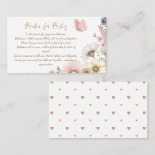 Livres fleurs sauvages Papillons Pour Carte Boîtie