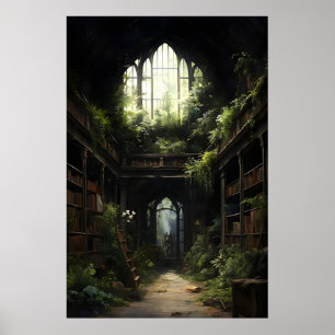 Livres Gothiques Botaniques Impression de Biblioth
