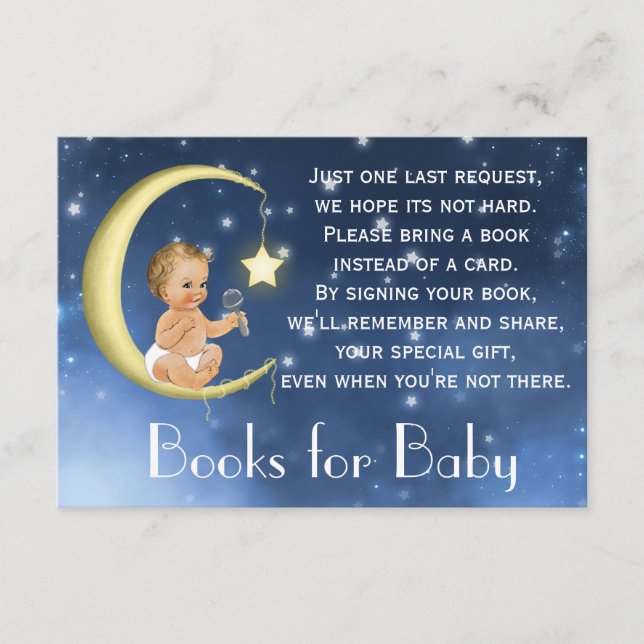 Livres Lune pour Bébé Carte et Déchets Raffle (Devant)