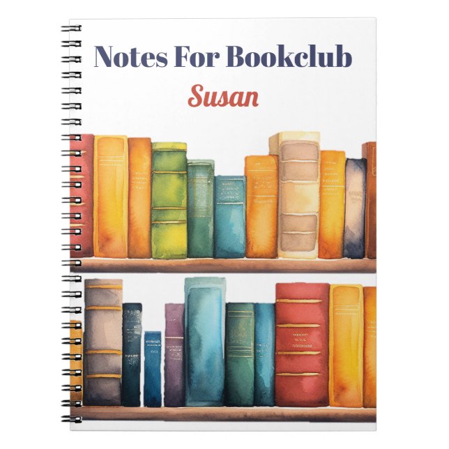 Livres Notes Pour Bookclub Monogrammed (Devant)