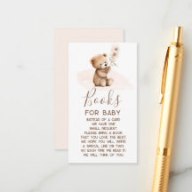 Livres Ourson pour carte de bébé