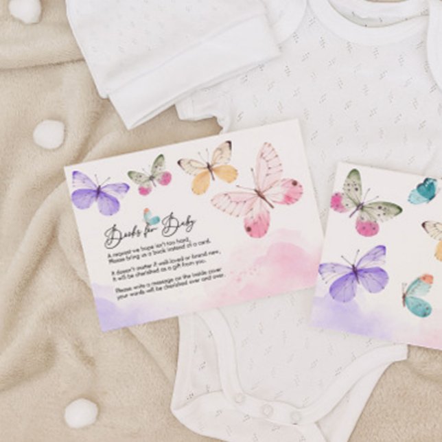 Livres Papillons Pour Carte Bébé (Créateur téléchargé)