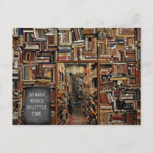 Livres porte bibliothèque postcard