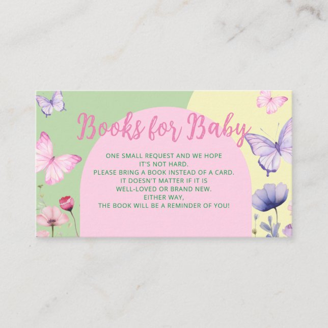 Livres Pour Baby shower Carte Bébé Carte Flat Note (Devant)